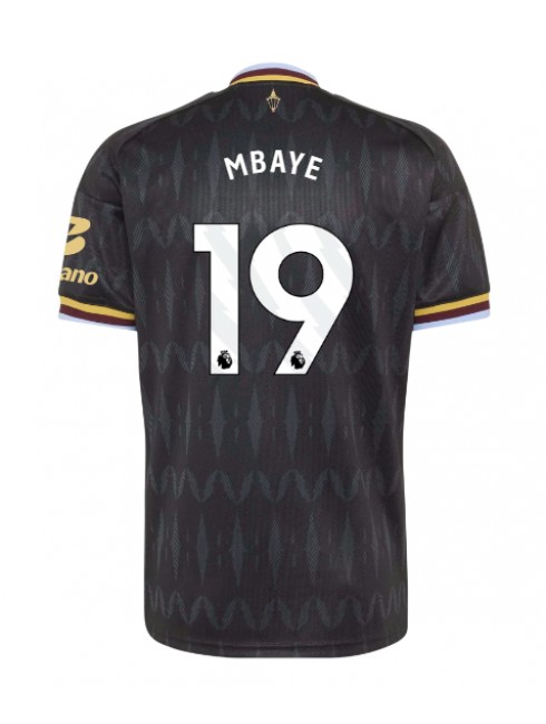 Aston Villa Ibrahim Mbaye #19 Replika Borta Kläder 2026-27 Kortärmad Aston Villa Ibrahim Mbaye #19 Replika Borta Kläder 2026-27 Kortärmad